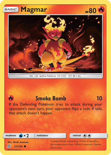 Magmar #21 from Unified Minds - Common - Illustrated by Hiroki Asanuma