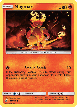 Magmar Pokémon TCG card art