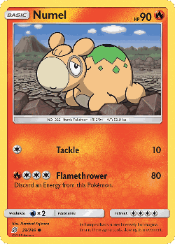 Numel Pokémon TCG card art