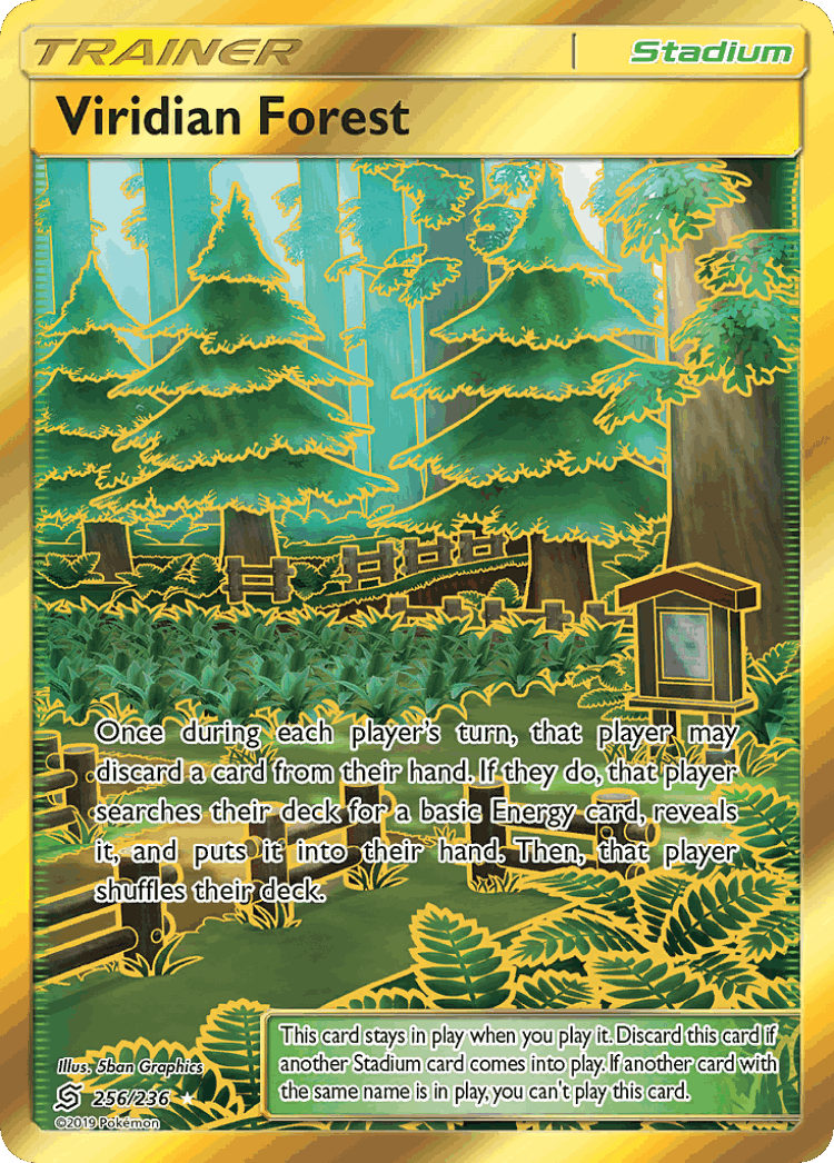 Viridian Forest #256 from Unified Minds - Rare Secret - Illustrated by 5ban Graphics