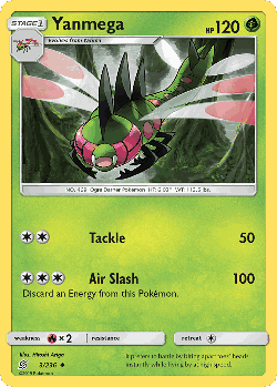 Yanmega Pokémon TCG card art