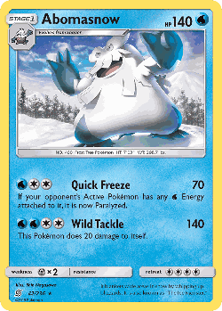 Abomasnow 42, Unified Minds