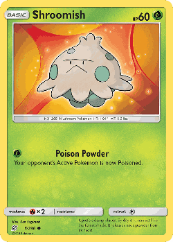 Shroomish Pokémon TCG card art