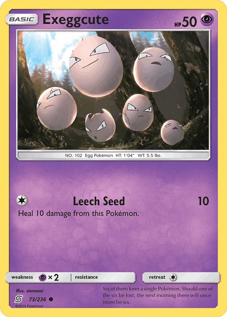Exeggcute #73 from Unified Minds - Common - Illustrated by otumami