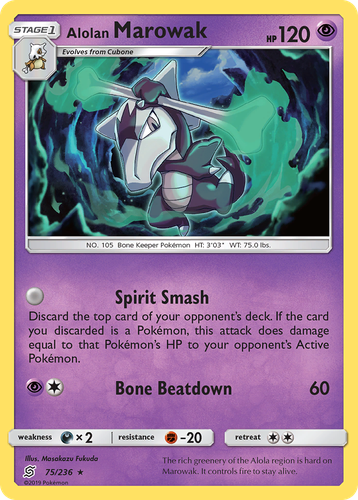 Alolan Marowak 75, Unified Minds