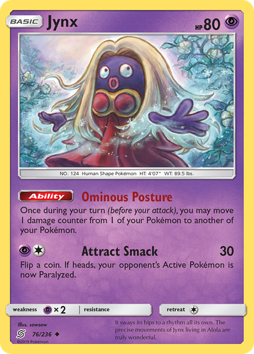 Jynx #76 from Unified Minds - Uncommon - Illustrated by sowsow
