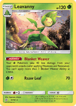 Leavanny Pokémon TCG card art