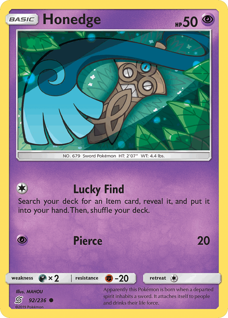 Honedge #92 from Unified Minds - Common - Illustrated by MAHOU