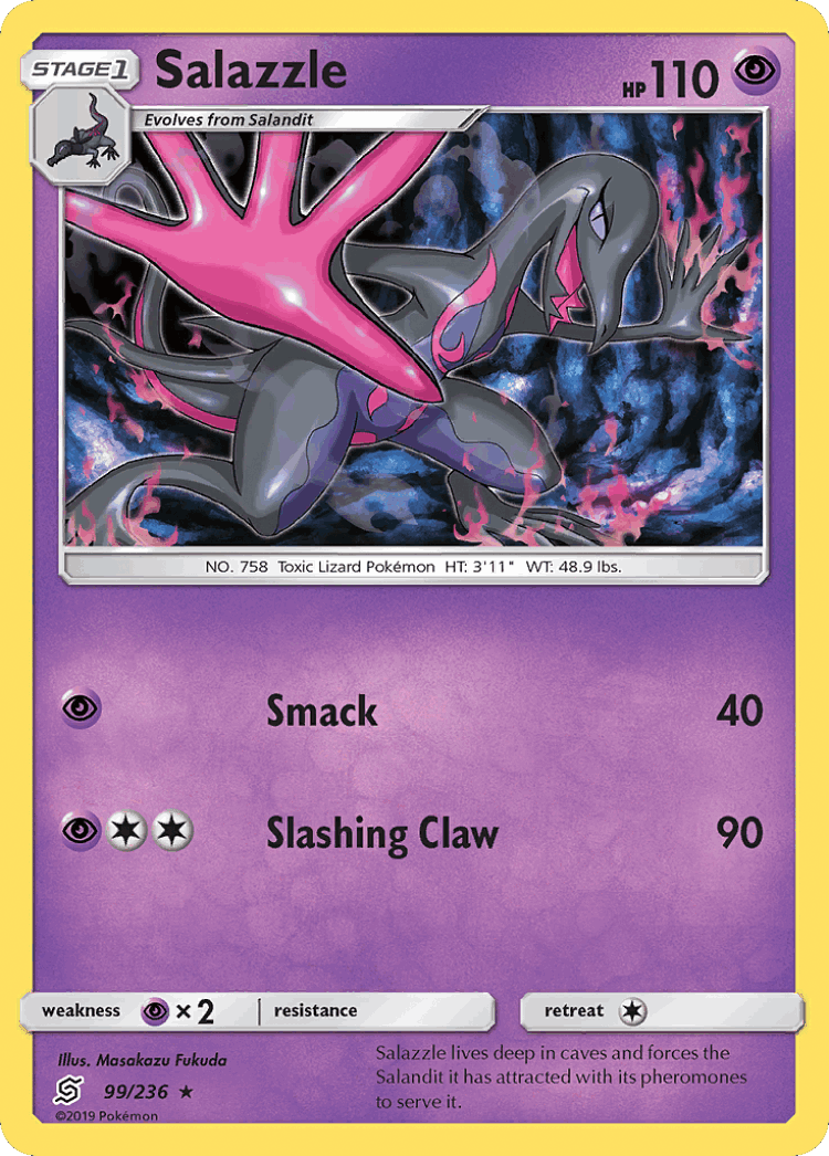 Salazzle #99 from Unified Minds - Rare - Illustrated by Masakazu Fukuda
