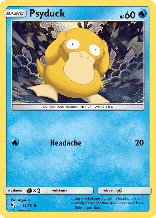 Psyduck Pokémon TCG card art