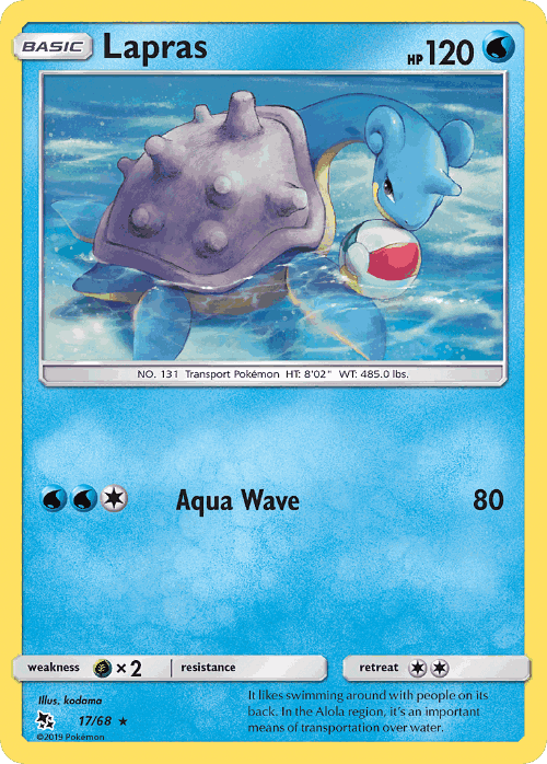 Lapras Pokémon TCG card art
