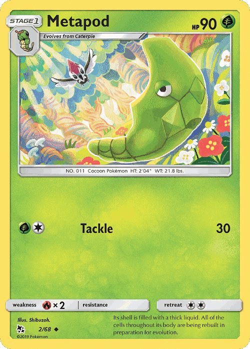 Metapod Pokémon TCG card art