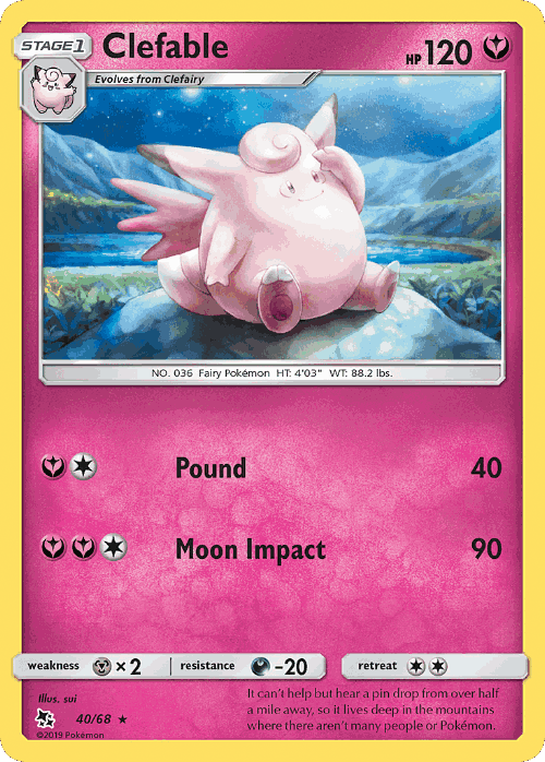 Clefable 40, Hidden Fates