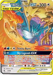 Moltres & Zapdos & Articuno-GX card art