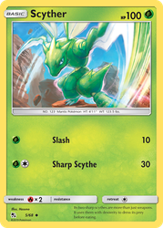 Scyther Pokémon TCG card art
