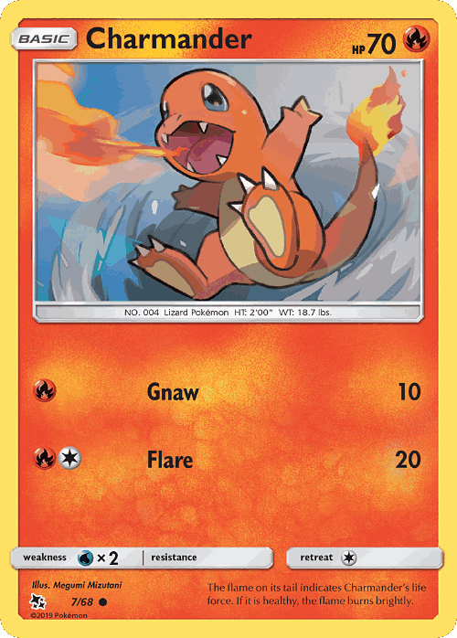 Charmander Pokémon TCG card art