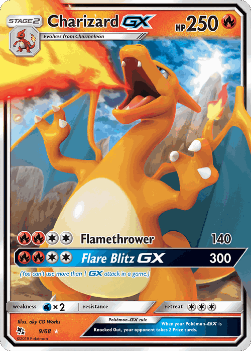Charizard-GX Pokémon TCG card art