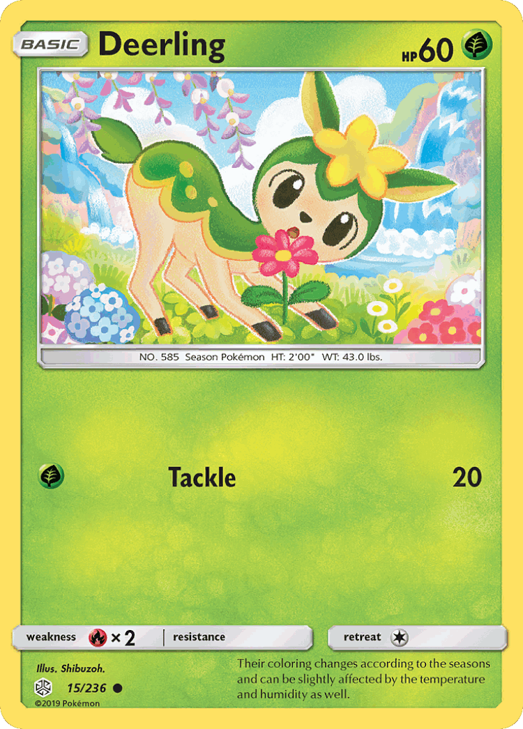 Deerling #15 from Cosmic Eclipse - Common - Illustrated by Shibuzoh.