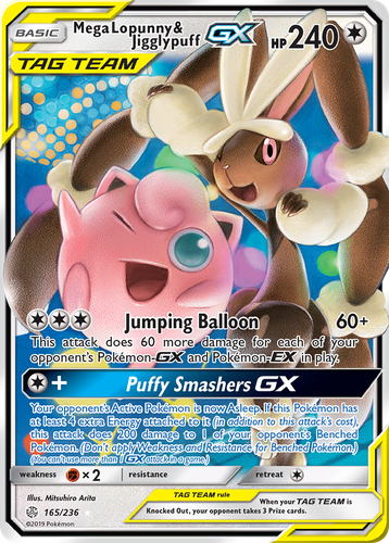 Mega Lopunny & Jigglypuff-GX 165, Cosmic Eclipse