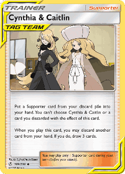 Cynthia & Caitlin Pokémon TCG card art