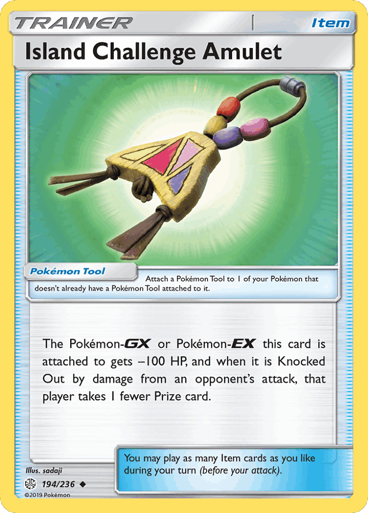 Island Challenge Amulet #194 from Cosmic Eclipse - Uncommon - Illustrated by sadaji