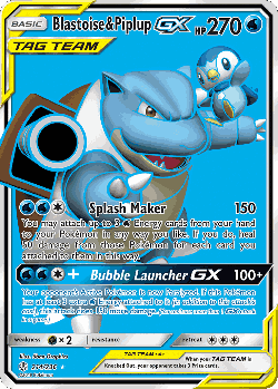 Blastoise & Piplup-GX 214, Cosmic Eclipse