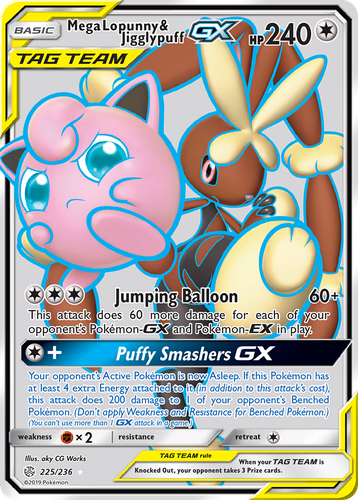 Mega Lopunny & Jigglypuff-GX 225, Cosmic Eclipse