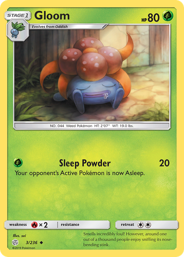Gloom Pokémon TCG card art