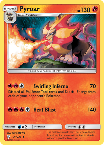 Pyroar 37, Cosmic Eclipse