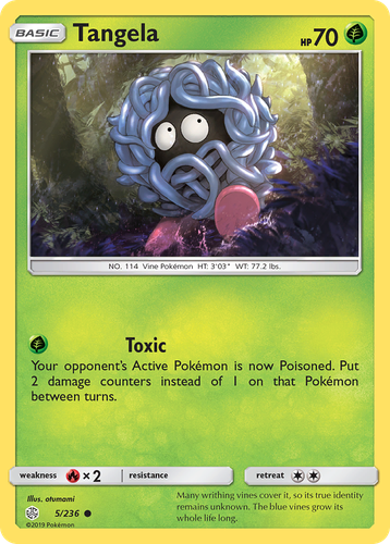 Tangela Pokémon TCG card art