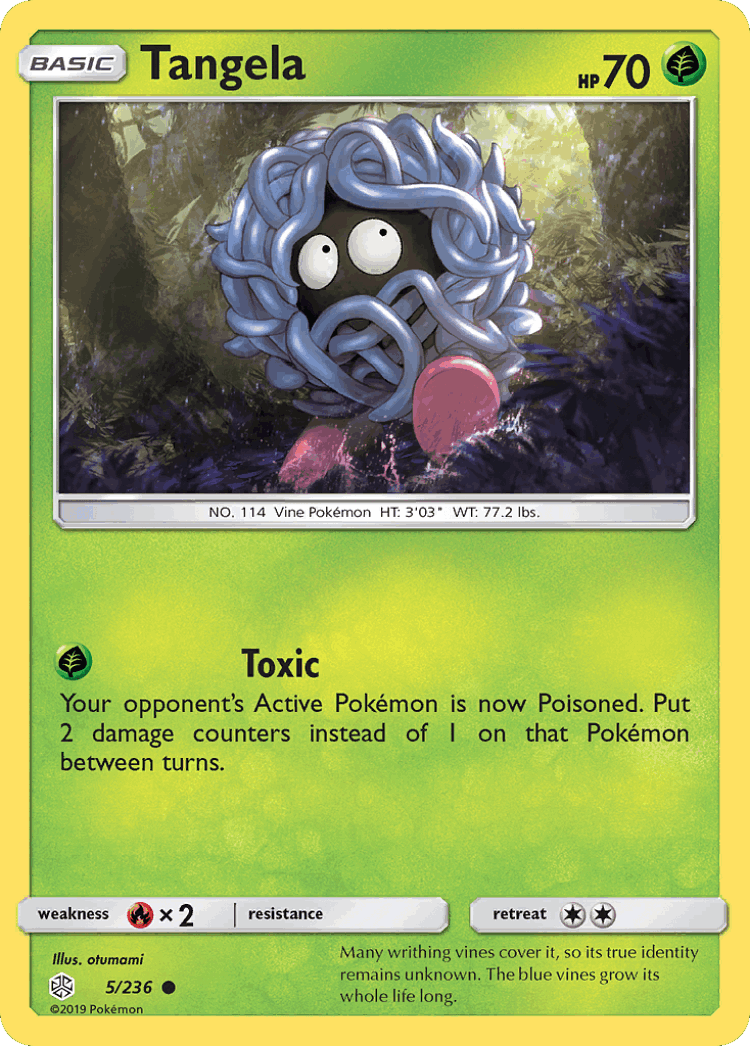 Tangela #5 from Cosmic Eclipse - Common - Illustrated by otumami
