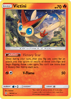 Victini Pokémon TCG card art