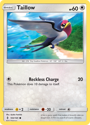 Taillow 103, Guardians Rising