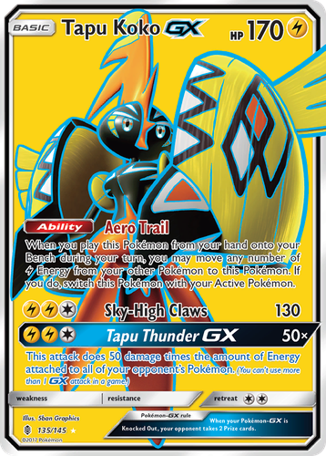 Tapu Koko-GX 135, Guardians Rising