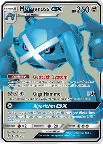 Metagross-GX 139, Guardians Rising