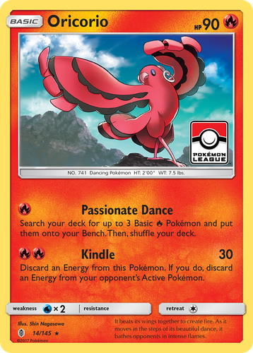 Oricorio #14 from Guardians Rising - Rare - Illustrated by Shin Nagasawa