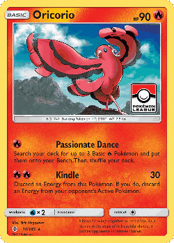 Oricorio Pokémon TCG card art