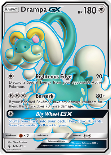 Drampa-GX 142, Guardians Rising