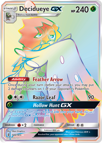 Decidueye-GX 146, Guardians Rising