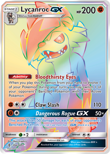 Lycanroc-GX 156, Guardians Rising