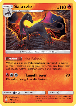 Salazzle Pokémon TCG card art
