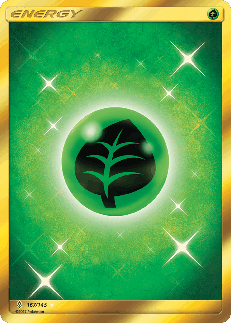 Grass Energy #167 from Guardians Rising - Rare Secret