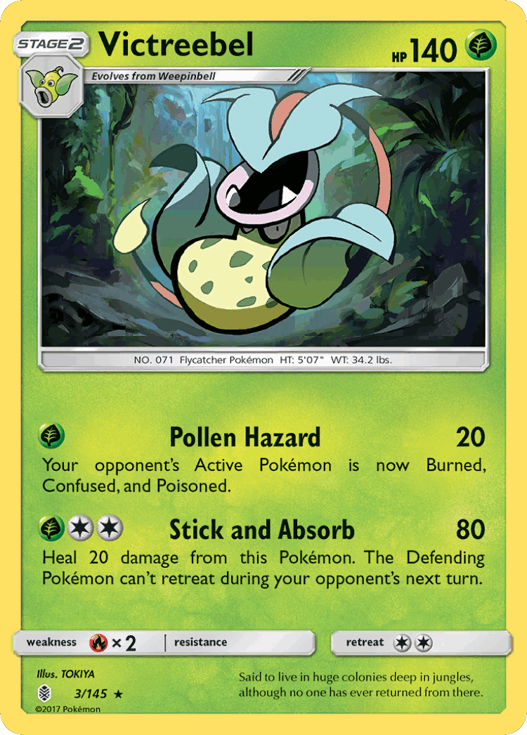 Victreebel #3 from Guardians Rising - Rare - Illustrated by TOKIYA