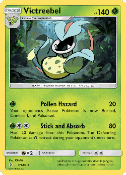 Victreebel Pokémon TCG card art