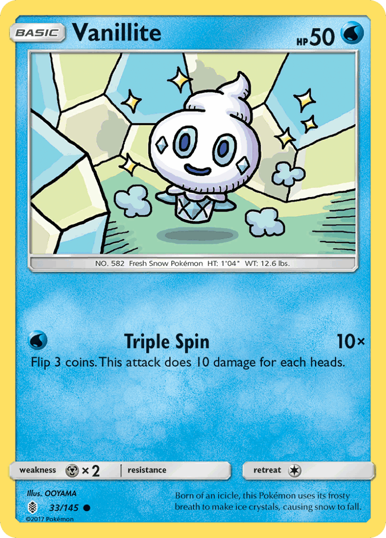Vanillite #33 from Guardians Rising - Common - Illustrated by OOYAMA