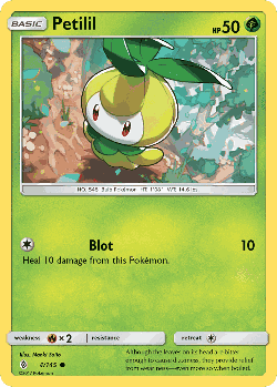 Petilil Pokémon TCG card art
