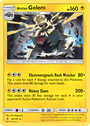 Alolan Golem 42, Guardians Rising