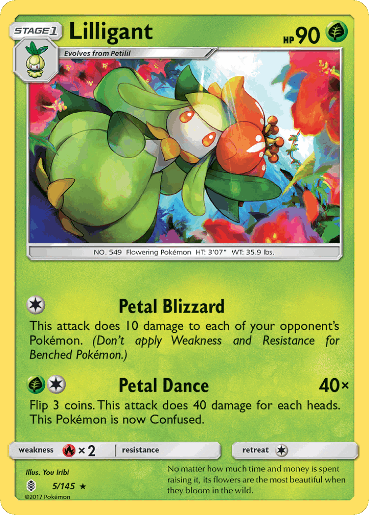 Lilligant #5 from Guardians Rising - Rare - Illustrated by You Iribi