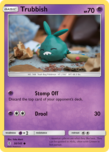 Trubbish #50 from Guardians Rising - Common - Illustrated by Yuka Morii