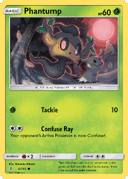 Phantump Pokémon TCG card art